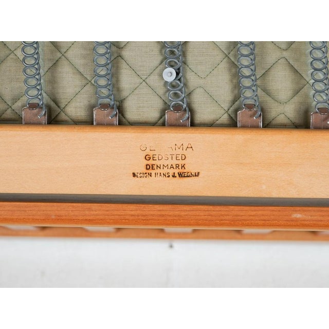 Mid-Century Teak GE-265/3 Wollstoff Sofa by Hans J. Wegner for Getama, 1960s, in Very Good conditions. Designed 1960 to...
