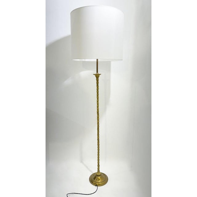 Mid-Century Brass Floor Lamp from Maison Baguès, 1950s For Sale - Image 6 of 7