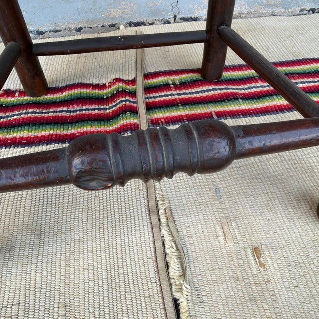 Wood Antique Delaware Valley Banister-Back Side Chair, Circa 1760s For Sale - Image 7 of 14