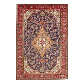 Middle Eastern Hand-Knotted Tabriz Rug For Sale