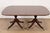 Wood Baker Furniture Style English Georgian Banded Mahogany Double Pedestal Extension Dining Table, Newly Refinished For Sale - Image 7 of 12