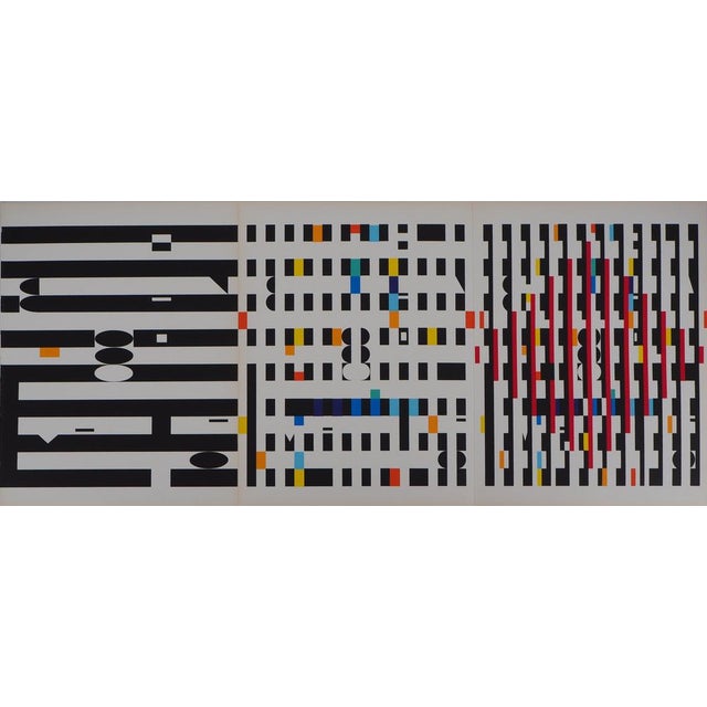 Yaacov Agam, Composition cinétique, Screen Print For Sale - Image 6 of 6
