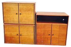 Vintage Sideboards by Bas van Pelt, Set of 3