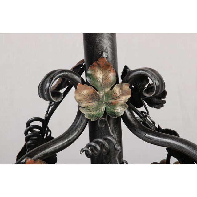 Black Wine Table in Wrought Iron, 1980 For Sale - Image 8 of 17