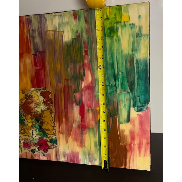 Robert Cornman Original Mixed-Media Abstract Painting, "What Direction" For Sale - Image 10 of 18