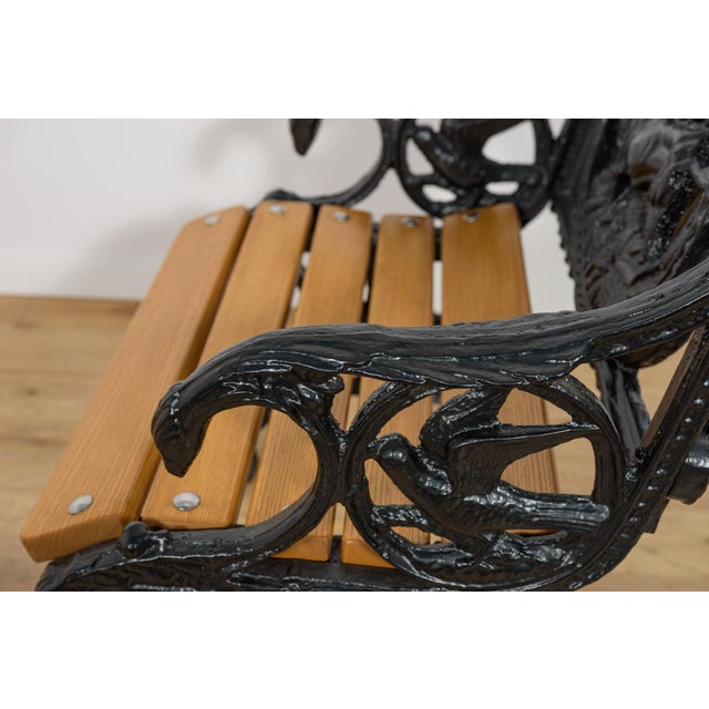 Victorian Cast Iron Garden Set, 1890s, Set of 3 For Sale - Image 9 of 18