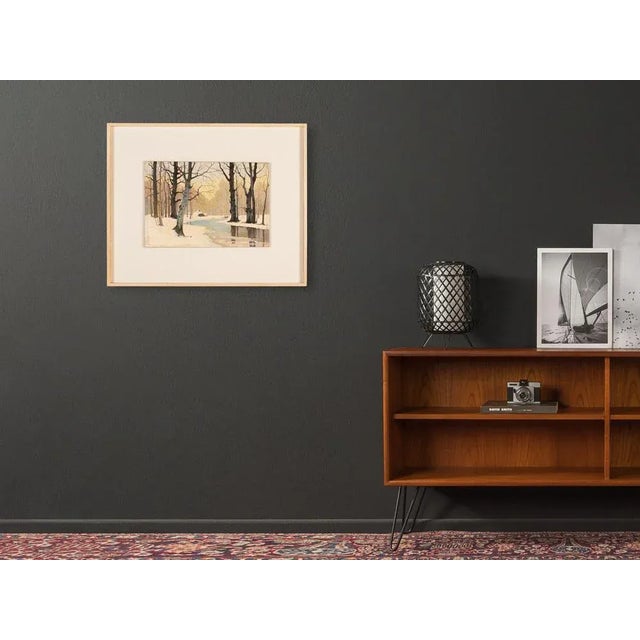 Winter Forest, Early 20th-Century, Oil on Plate, Framed For Sale - Image 3 of 10