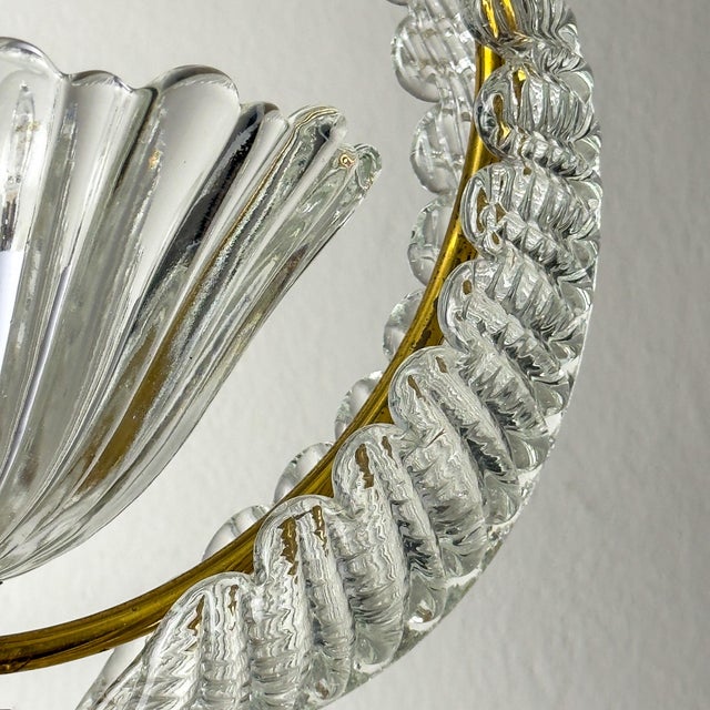 Murano chandelier by ercole barovier barovier & toso made in italy in the 1930s. founded in 1295 in murano, italy,...