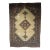 Antique Serab Area Rug, Hand-Knotted Wool, Geometric Medallion Pattern, Camel Hair & Brown, 4x5 For Sale