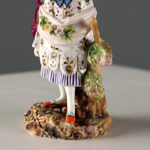 German Figurines from Volksted Porcelain, Set of 2 For Sale - Image 6 of 16