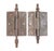 Victorian style door hinges made of cast iron with steeple tips, three knuckles, and a template hole pattern. The original...