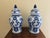 Blue Chinoiserie Large Blue and White Porcelain Ginger Jars, Pair For Sale - Image 8 of 8