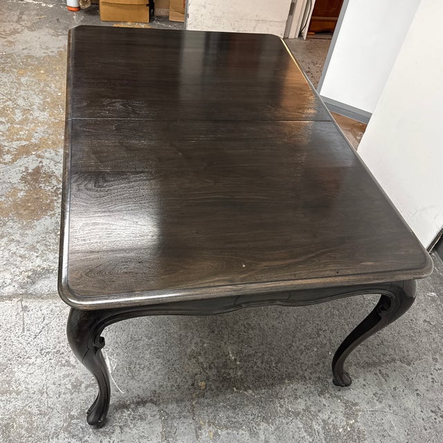 Louis XV Style Wood Dining Table, Vintage For Sale - Image 4 of 12