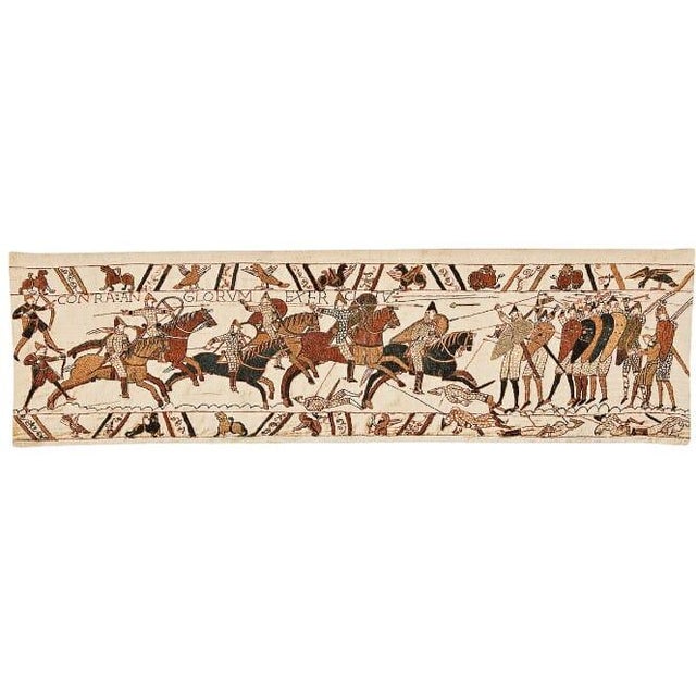 The Bayeux Tapestry is a unique historical record, relating the events leading up to the Norman invasion of England, and...