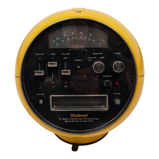Yellow Space Ball 2001 Radio from Weltron, 1970s For Sale