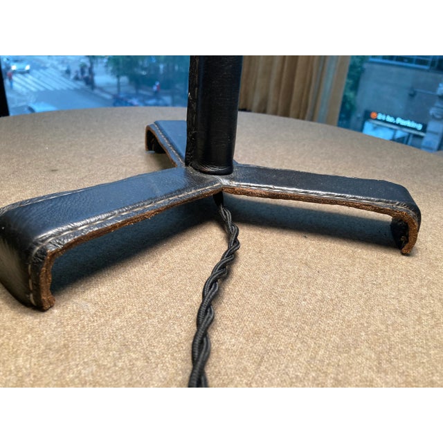 Jacques Adnet 1950s Jacques Adnet Attributed Table Lamp For Sale - Image 4 of 10
