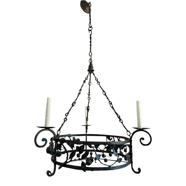 Chandelier Mizner Workshop 1920s Attributed For Sale - Image 15 of 15