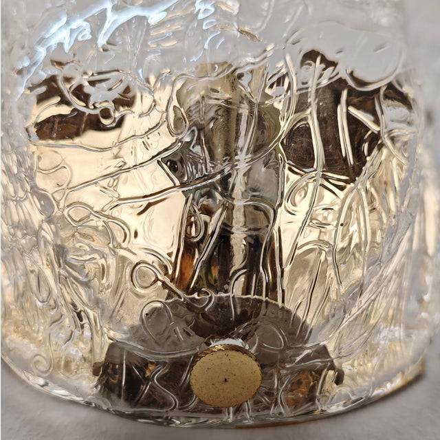 Metal Vintage Italian Wall Lamps in Murano Glass and Gold Metal from La Murrina, 1980s, Set of 2 For Sale - Image 7 of 11