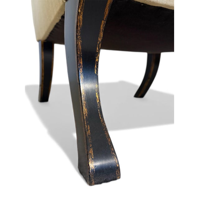 Early 21st Century Rose Tarlow Regency Sabreleg Armchairs- A Pair For Sale - Image 5 of 9