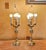 Metal Mid-Century Modern Four Arm Candelabra Styled Brass Table Lamps - a Pair For Sale - Image 7 of 12