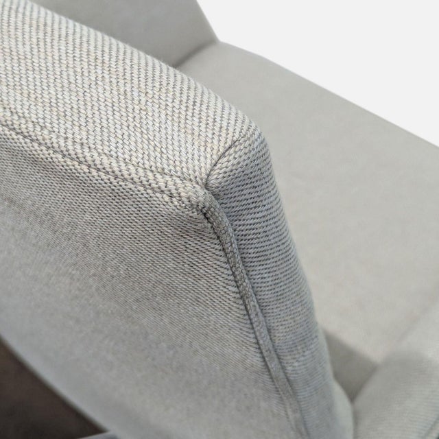 Textile Room & Board Tenley Modern Office Chair With Light Gray Upholstery and Chrome Base For Sale - Image 7 of 11