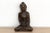 Asian Black Stone Buddha Seated in Meditation For Sale - Image 3 of 8