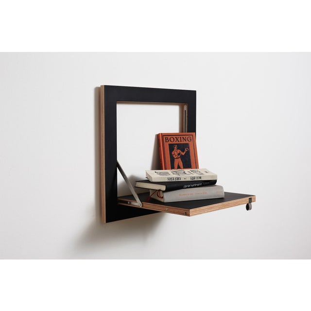 40×40-1 Fläpps Shelf in Black from Ambivalenz For Sale - Image 6 of 6