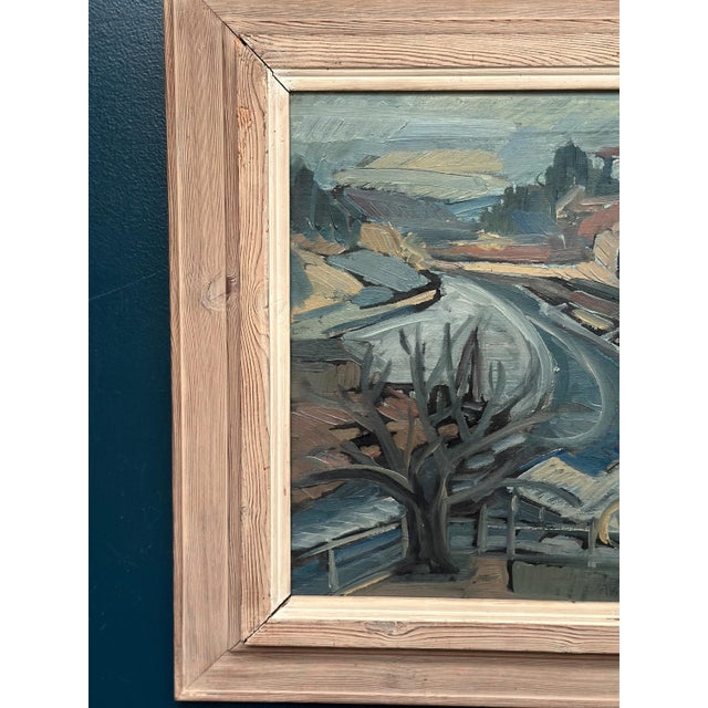 Stig Thiderman, Landscape, 1950s, Oil on Canvas, Framed For Sale - Image 10 of 16