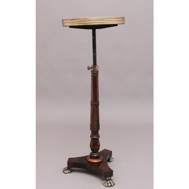 Early 19th Century Antique 19th Century Rosewood Telescopic Occasional Table, 1830s For Sale - Image 5 of 11
