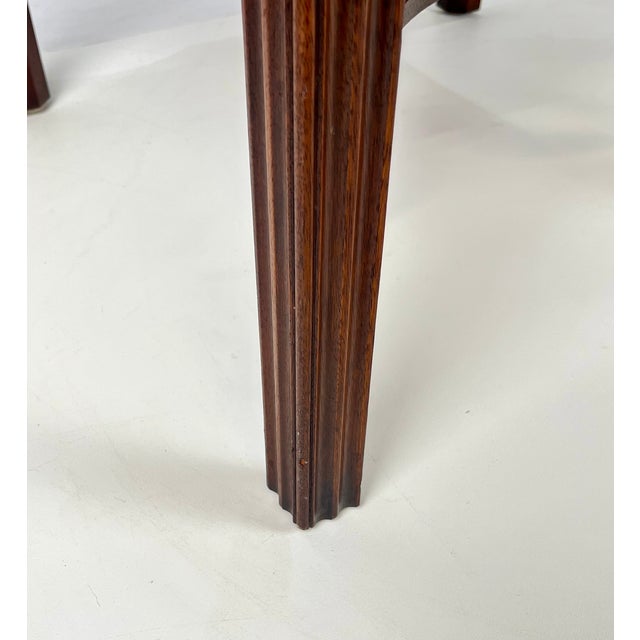 Vintage Baker Furniture Historic Charleston Chippendale-Style Mahogany Pembroke Drop-Leaf Table For Sale - Image 16 of 18