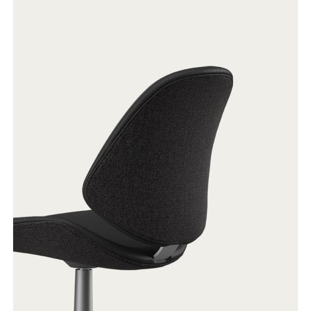 Animal Skin Council Family Salon Chair in Prestige Black by Salto and Sigsgaard for OneCollection For Sale - Image 7 of 15