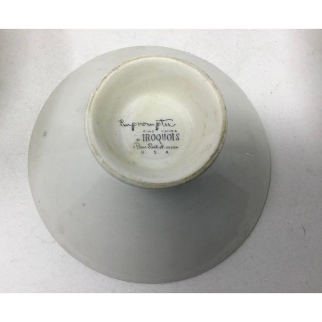 Mid-Century Modern 1950s Mid-Century Modern Ben Seibel for Iroquois "Impromptu" Footed Bowls - Set of 6 For Sale - Image 3 of 5