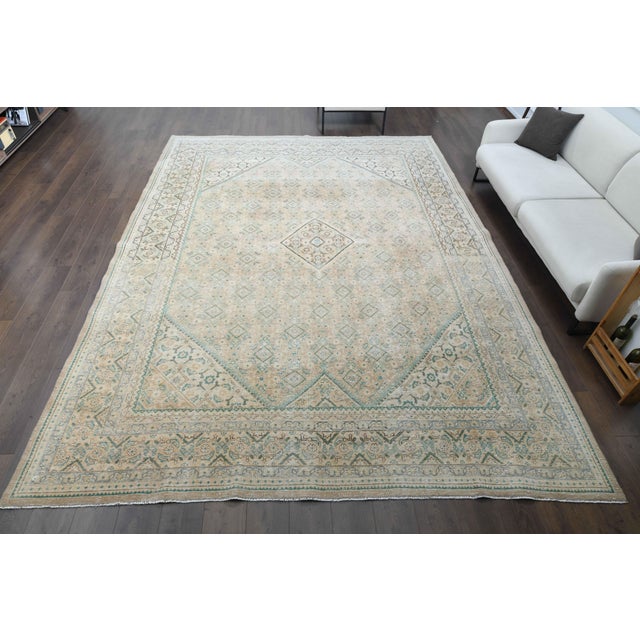 Vintage Persian Hand-Knotted area rug is a semi-antique vintage area rug. The '70s Eastern region of Anatolian's unique...