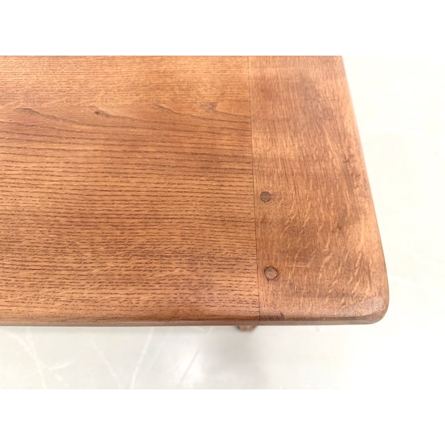 Farmhouse Table with Oak Top and Tapered Pine Legs, France, 1950s For Sale - Image 14 of 18