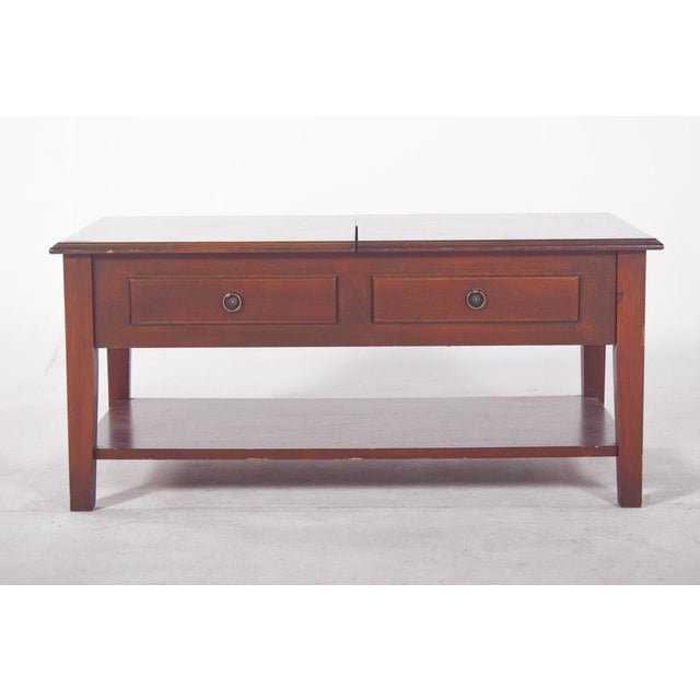 Rectangular Coffee Table with Hinged Top, 1950s For Sale - Image 6 of 15