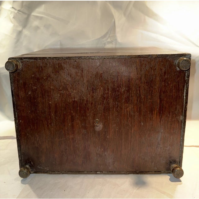 Wood Early 19th Century French or English Tantalus Liquor Cabinet Box For Sale - Image 7 of 14