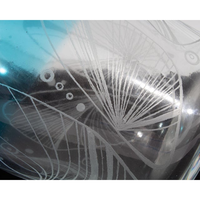 Peter Pelzel 2004 “Vario” Murano Art Glass Vase For Sale - Image 4 of 8