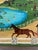 1980s Folk Art Landscape Oil on Canvas by J Young For Sale - Image 6 of 9
