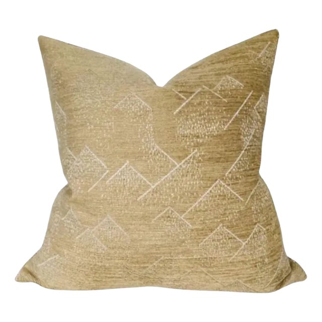 Brink Velvet Pillow Cover in Bronze, 20x20 Pillow For Sale