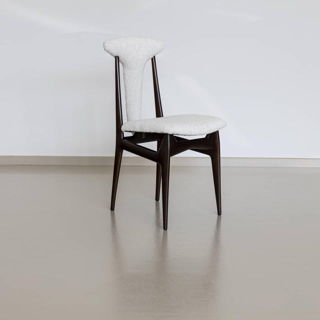 Modern Set of four Side Chairs, Italy 1950s For Sale - Image 3 of 18