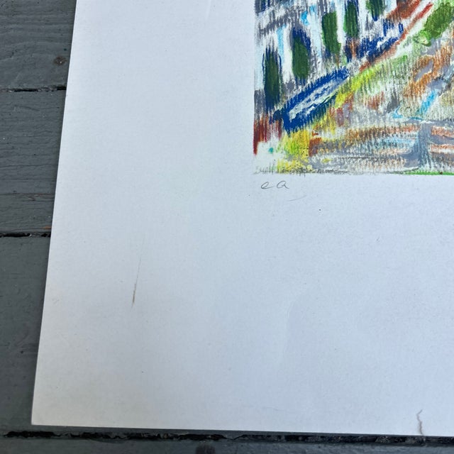 1970’s Original Expressionist Jean Couty “Venise” Original Venice Italy Cityscape Lithograph For Sale - Image 4 of 7