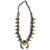 Vintage Zuni Squash Blossom Sterling Silver Turquoise Necklace With Earrings Set For Sale - Image 6 of 12