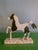 Vintage Folk Art Cast Iron Pinto Horse Door Stopper Object For Sale - Image 9 of 11