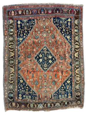 Antique Kashkouli Qashqai Rug