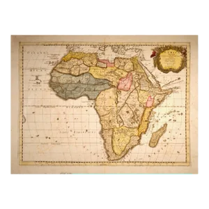 "Africa Vetus": a 17th Century Hand-Colored Map by Sanson