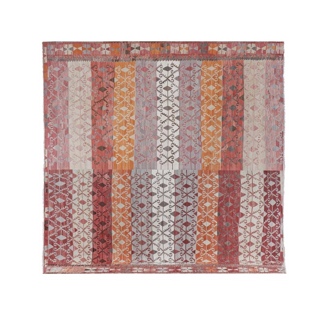 1960s Vintage Turkish Kilim Rug 10'5'' X 10'10'' For Sale - Image 12 of 12