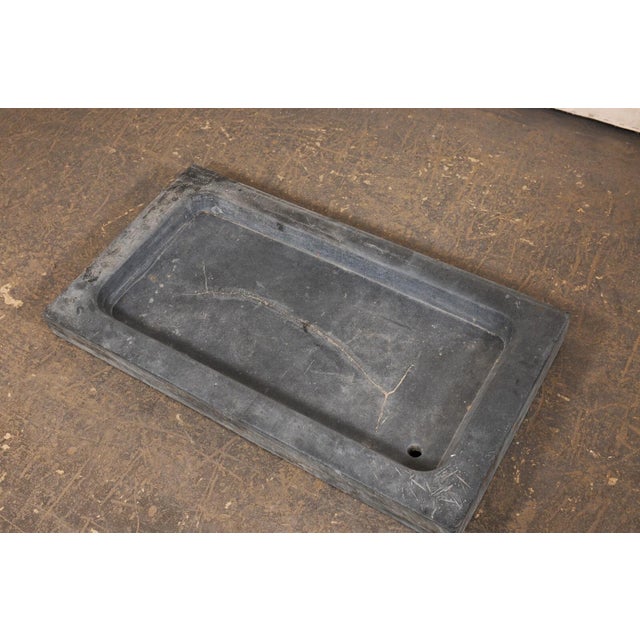 19th Century Spanish Rustic Grey Stone Basin Sink--Outdoor For Sale - Image 11 of 11