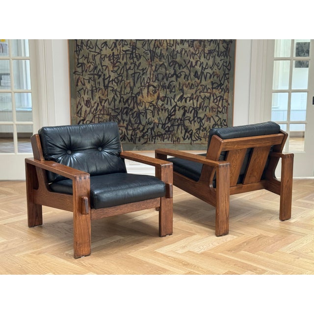 Esko Pajamies for Asko, Pair of "Bonanza" Lounge Chairs, 1960s For Sale - Image 9 of 12