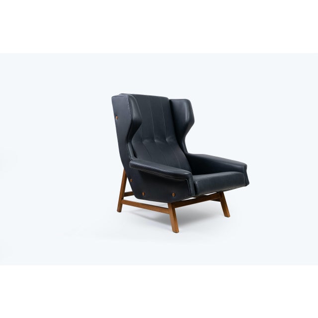 877 Wingback Lounge Chair by Gianfranco Frattini for Cassina, 1950s For Sale - Image 11 of 12