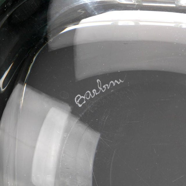 Colorless Glass Ashtray attributed to Barbini For Sale - Image 9 of 10